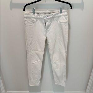 DL1961 Women's Florence Cropped White Jeans